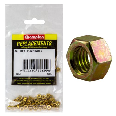 Champion M4 x 0.7 Hex Nut -60pk