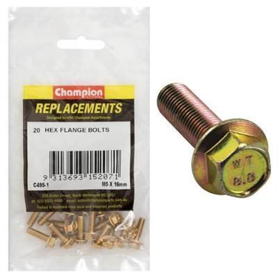 Champion Flange Head Bolt - M6 x 16mm
