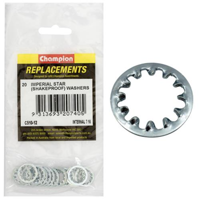 Champion 7/16in internal Star Washer -20pk