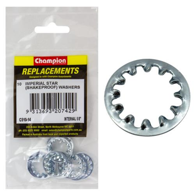 Champion 5/8in internal Star Washer -10pk