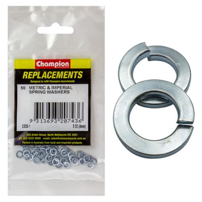 Champion 5/32in / 4mm Flat Section Spring Washer -50pk