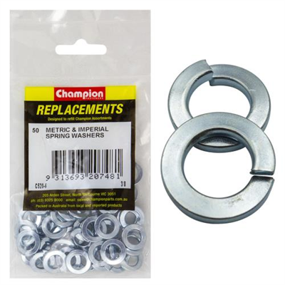 Champion 3/8in Flat Section Spring Washer -50pk