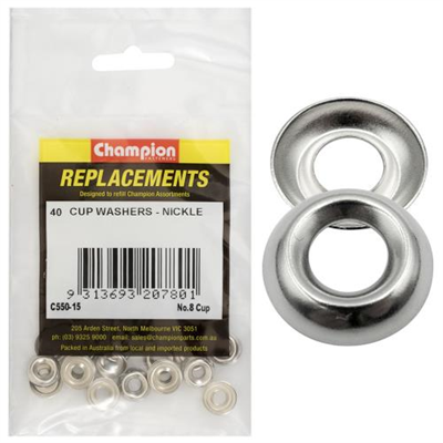 Champion 8G Cup Washer -40pk