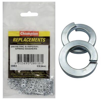 Champion 5/32in / 4mm Flat Section Spring Washer -200pk