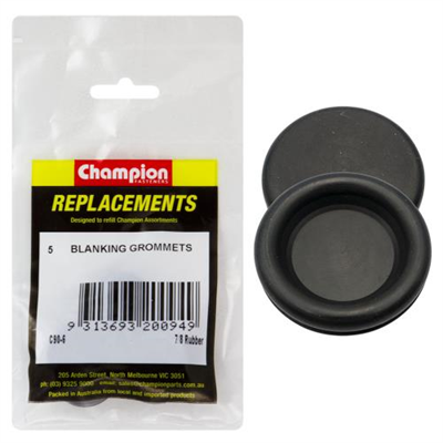 Champion 22mm Rubber Blanking Grommets -5pk