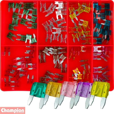 Champion 120pc Mini Blade Fuse Assortment - 3 To 30Amp