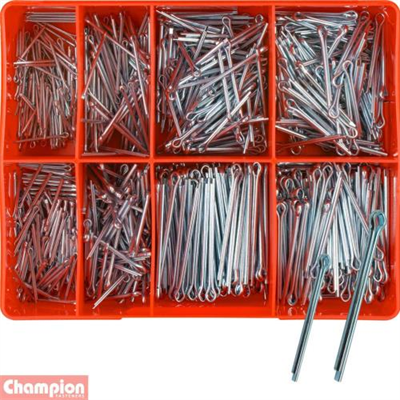 Champion 800pc Split Pin Assortment 1.6 - 3.2mm