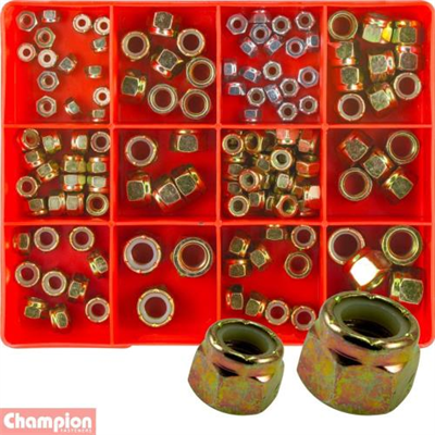 Champion 131pc UNF/UNC Self Locking Nut Assortment