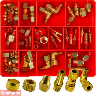 Champion 110pc Brass Adaptor Fittings Assortment