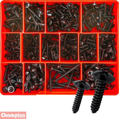 Champion 415pc Self Tapping Screw Assortment (Mushroom Head)