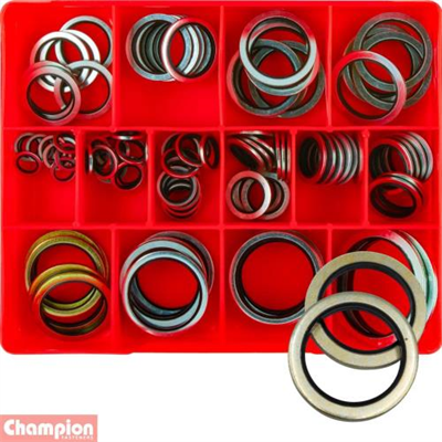 Champion 91pc Metric Bonded Seal Washer Assortment