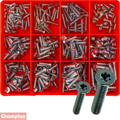 Champion 325pc Torx Security Machine Screw Assortment CSK HD