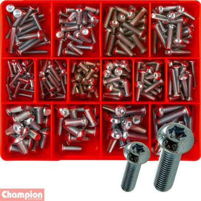 Champion 375pc Torx Security Button Head Screw Assortment
