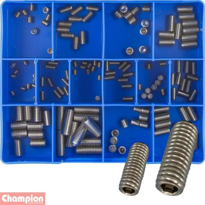 Champion 140pc Grub Screw Assortment 316/A4