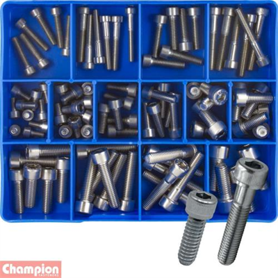 Champion 90pc Metric Cap Screw Assortment 316/A4