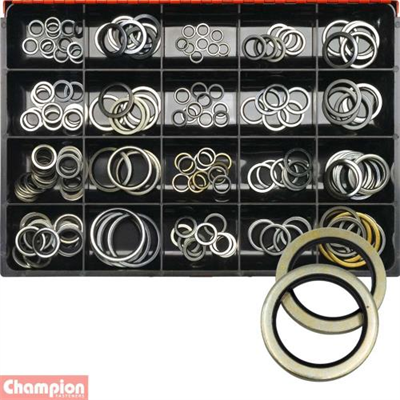 Champion Master Kit 173pc Bonded Seal (Dowty) Washer Asst