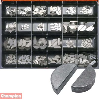 Champion Master Kit 341pc Woodruff Keys Metric & Imperial