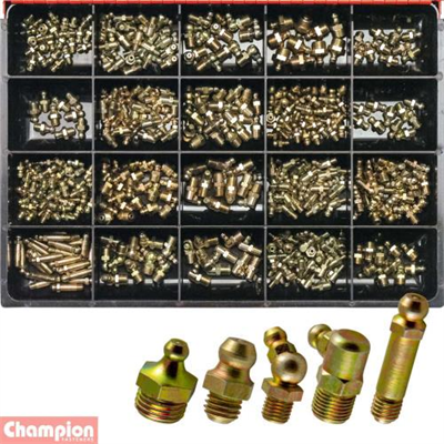 Champion Master Kit 415pc Metric & Imp Grease Nipple Asst