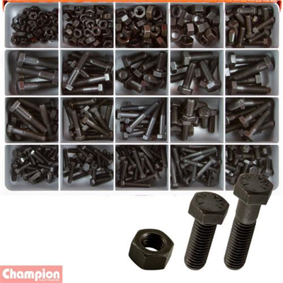 Champion Master Kit 364pc Metric Bolt & Nut Asst GR10.9