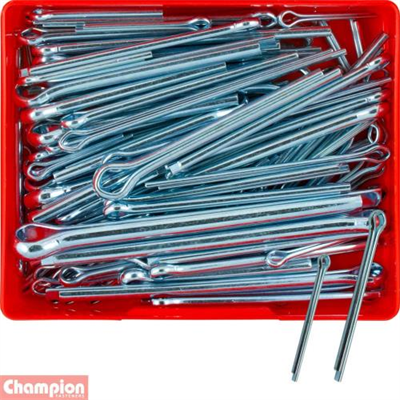 Champion 93pc Split Pin (Cotter) Assortment (Lrg Sizes) Zinc