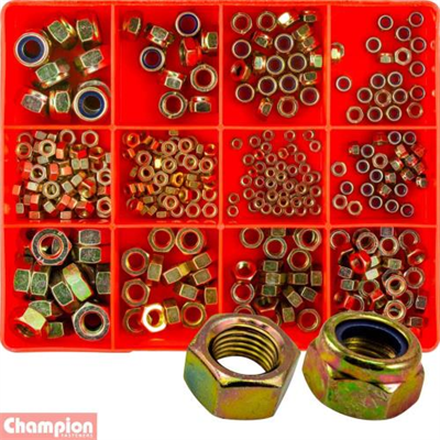 Champion 320pc Metric Nut Assortment (Zinc)