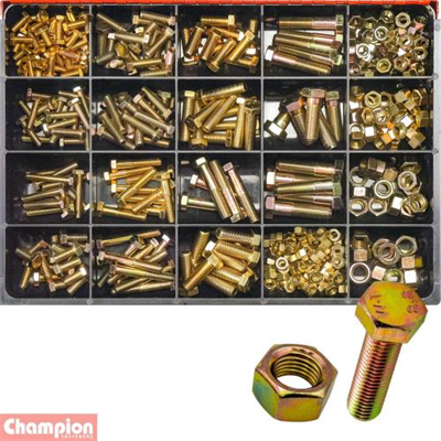 Champion Master Kit  365pc UNF Bolt, Set Screw & Nut Asst