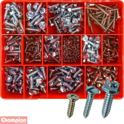 Champion 430pc Self Tapping Screw Assortment