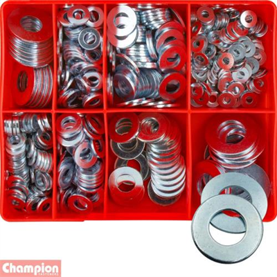 Champion 605pc Heavy Duty Flat Washer Assortment