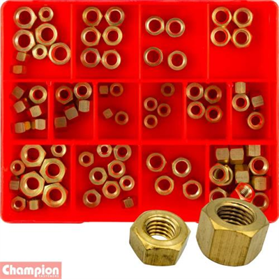 Champion 83pc Brass Manifold Nut Assortment