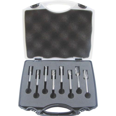Holemaker 8pc Carbide Burr Set-1/4,3/8&1/2in Headx1/4in AC