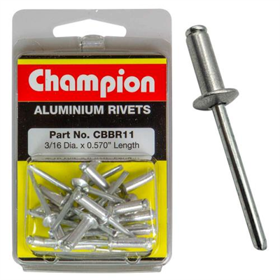 Champion 3/16in x 0.570 Rivet Pack