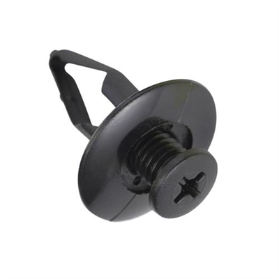 Champion Scrivet Clip Black 17mm Head x 10mm - 50pk