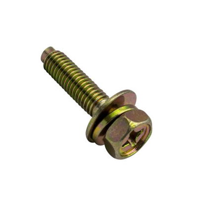 Champion M6 x 30mm Sems Hex /PH Bolt W/Spring & Flat Washer