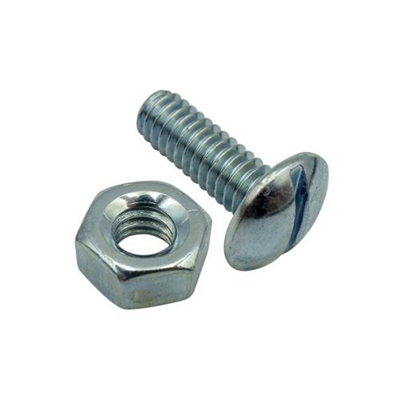 Champion 3/16in x 3/4in UNC Roofing Set Screw & Nut - 100pk