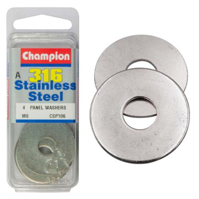 Champion 8mm Panel Washer - 316/A4 (A)
