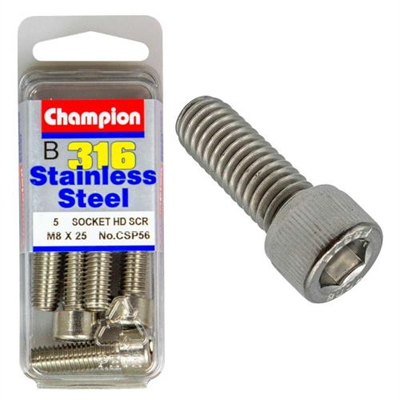 Champion 316/A4 M8 x 25 Socket HD Set Screw (B)