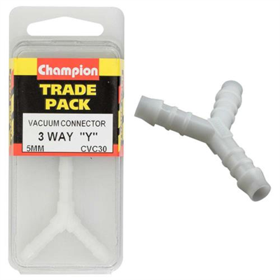 Champion Vacuum Hose - 3-Way 'Y' Piece 5mm