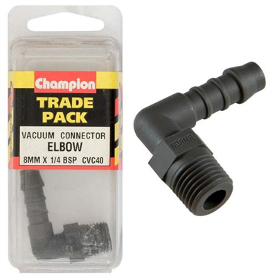Champion Vacuum Hose - Elbow 8mm x 1/4in BSP