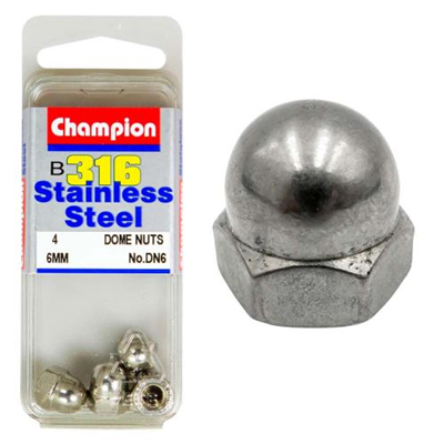 Champion 316/A4 M6 Dome Nut (C)