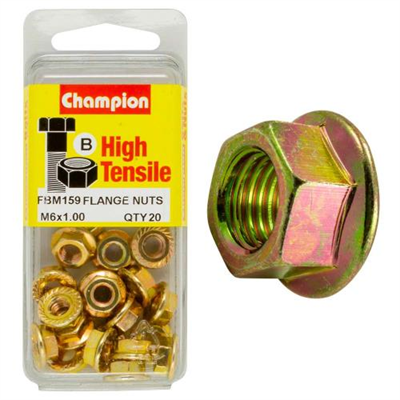 Champion Flange Nut M6 x 1.00 (B) - GR8.8