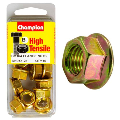 Champion Flange Nut M10 x 1.25 (B) - GR8.8