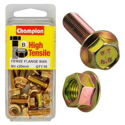 Champion Flange Bolt M6 x 20 (B) - GR8.8