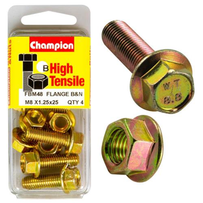 Champion Flange Bolt M8 x 25 (B) - GR8.8