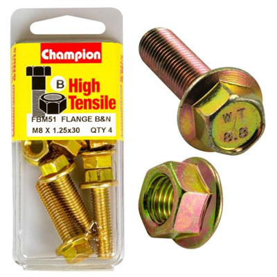 Champion Flange Bolt M8 x 30 (B) - GR8.8