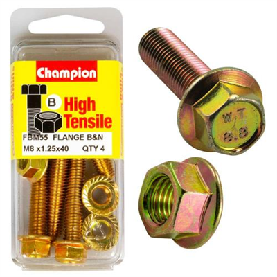 Champion Flange Bolt M8 x 40 (B) - GR8.8