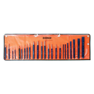 Groz 24pc Punch And Chisel Set