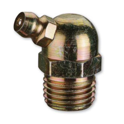 GROZ GREASE NIPPLES 1/4-19 BSP 45DEG (10PK)**
