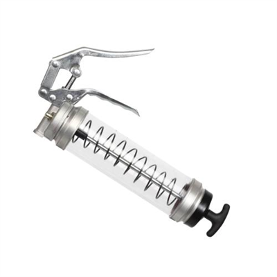Groz Clear Pistol Grip Grease Gun 14oz/400gm