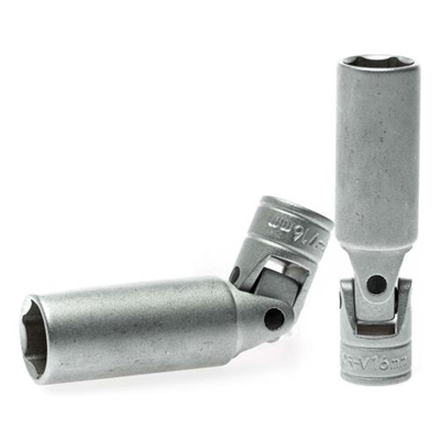 Teng 3/8in Dr. Uni-Joint Spark Plug Socket 16mm