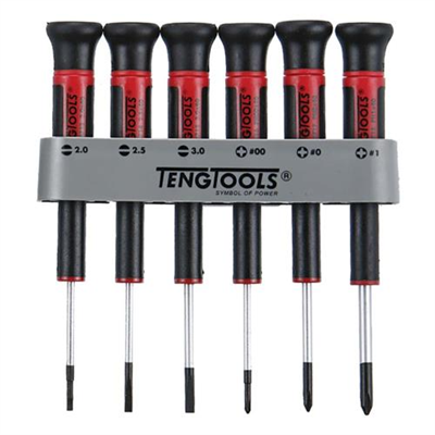 Teng 6pc MD Mini Screwdriver Set w/ Holder